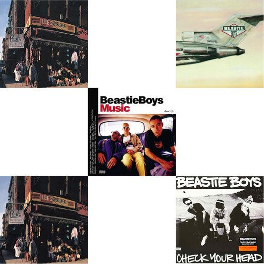 This is a 5 LP Vinyl SKU bundle.
1.This LP Vinyl is brand new.Format: LP VinylMusic Style: Boom BapThis item's title is: Paul's Boutique (20Th Anniversary)Artist: Beastie BoysLabel: Capitol RecordsBarcode: 5099969330018Release Date: 2/10/2009
2.This LP Vinyl is brand new.