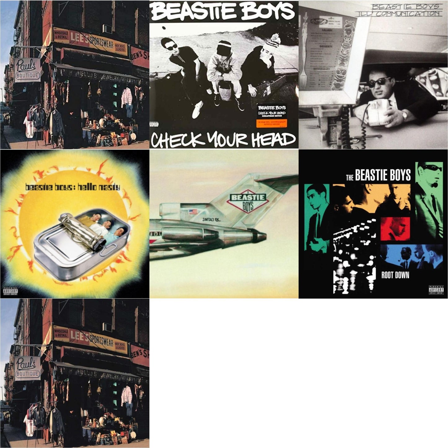 Paul's Boutique (20Th Anniversary) & Check Your Head & Ill Communication & Hello Nasty & Licensed To Ill (30Th Anniversary Edition) & Root Down Ep & Paul's Boutique (2LP)