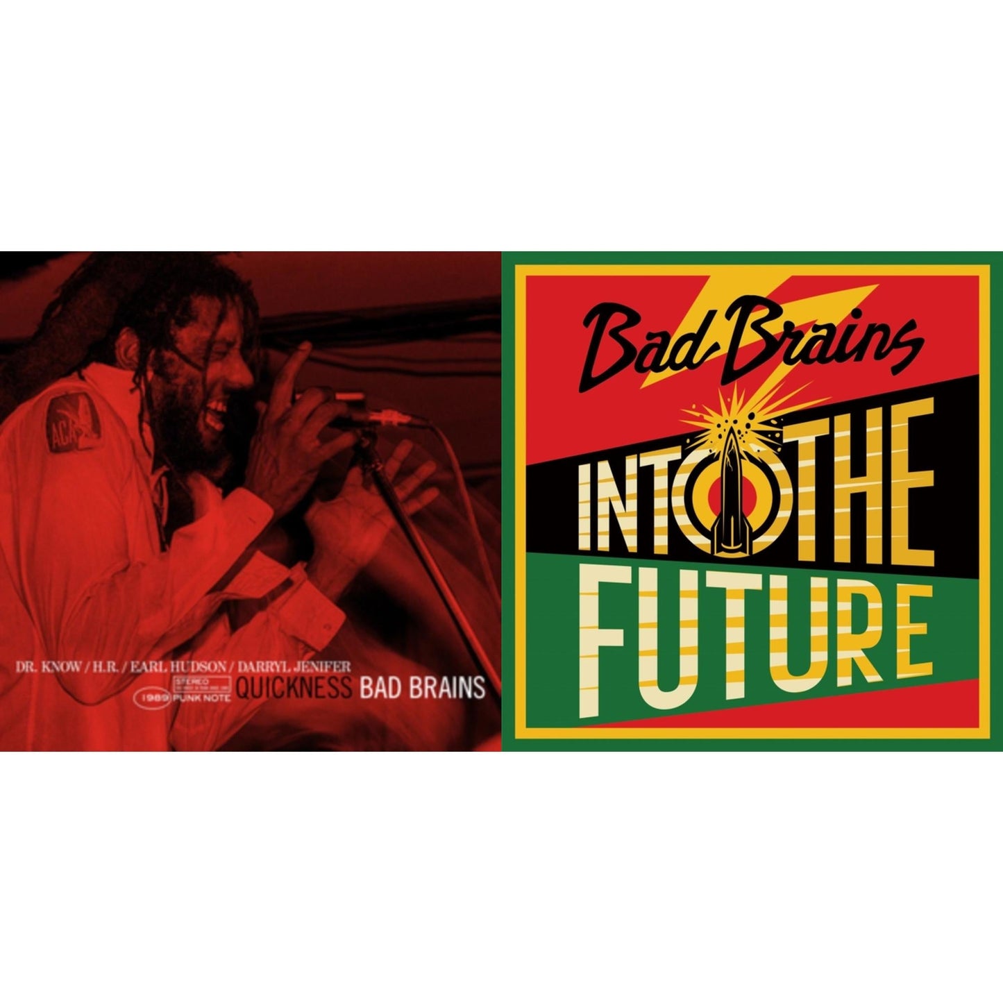 This is a 2 LP Vinyl SKU bundle.
1.This LP Vinyl is brand new.Format: LP VinylMusic Style: PunkThis item's title is: Into The Future (Green, Yellow, Red Splatter LP Vinyl)Artist: Bad BrainsLabel: MEGAFORCEBarcode: 020286234289Release Date: 6/4/2021
2.This LP Vinyl is brand new.