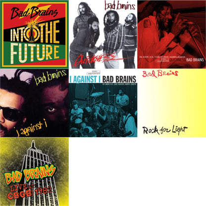 This is a 7 LP Vinyl SKU bundle.
1.This LP Vinyl is brand new.Format: LP VinylMusic Style: PunkThis item's title is: Into The Future (Green, Yellow, Red Splatter LP Vinyl)Artist: Bad BrainsLabel: MEGAFORCEBarcode: 020286234289Release Date: 6/4/2021
2.This LP Vinyl is brand new.