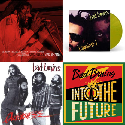 This is a 4 LP Vinyl SKU bundle.
1.This LP Vinyl is brand new.Format: LP VinylMusic Style: PunkThis item's title is: Into The Future (Green, Yellow, Red Splatter LP Vinyl)Artist: Bad BrainsLabel: MEGAFORCEBarcode: 020286234289Release Date: 6/4/2021
2.This LP Vinyl is brand new.