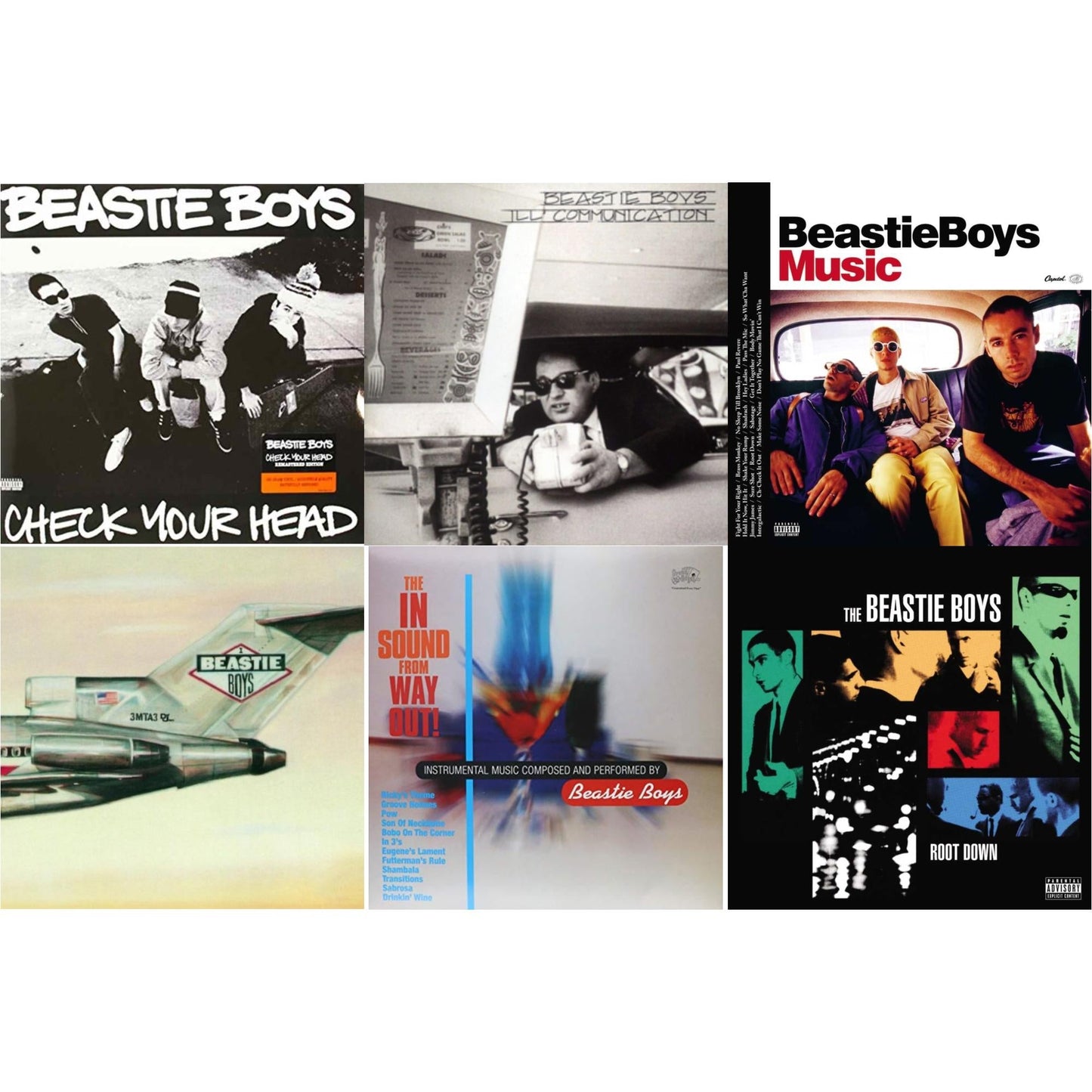 Check Your Head & Ill Communication & Beastie Boys Music (2LP) & Licensed To Ill (30Th Anniversary Edition) & In Sound From Way Out (180G) & Root Down Ep