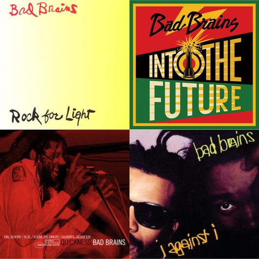 This is a 4 LP Vinyl SKU bundle.
1.This LP Vinyl is brand new.Format: LP VinylMusic Style: PunkThis item's title is: Into The Future (Green, Yellow, Red Splatter LP Vinyl)Artist: Bad BrainsLabel: MEGAFORCEBarcode: 020286234289Release Date: 6/4/2021
2.This LP Vinyl is brand new.