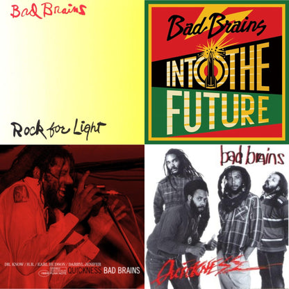 This is a 4 LP Vinyl SKU bundle.
1.This LP Vinyl is brand new.Format: LP VinylMusic Style: PunkThis item's title is: Into The Future (Green, Yellow, Red Splatter LP Vinyl)Artist: Bad BrainsLabel: MEGAFORCEBarcode: 020286234289Release Date: 6/4/2021
2.This LP Vinyl is brand new.