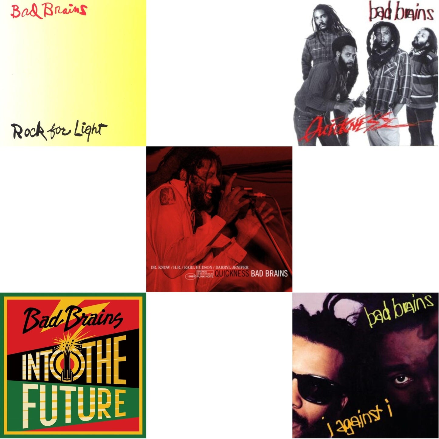 This is a 5 LP Vinyl SKU bundle.
1.This LP Vinyl is brand new.Format: LP VinylMusic Style: PunkThis item's title is: Into The Future (Green, Yellow, Red Splatter LP Vinyl)Artist: Bad BrainsLabel: MEGAFORCEBarcode: 020286234289Release Date: 6/4/2021
2.This LP Vinyl is brand new.