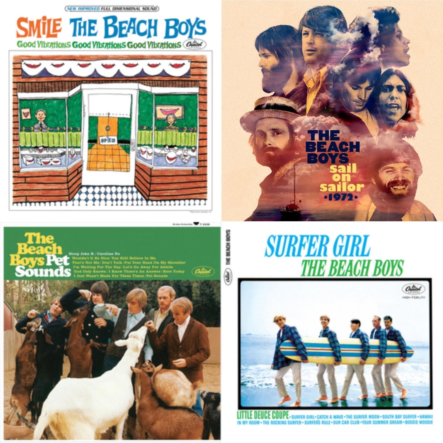 Smile Sessions & Sail On Sailor (2LP/7Inch) & Pet Sounds (Stereo) & Surfer Girl (75Th Anniversary)