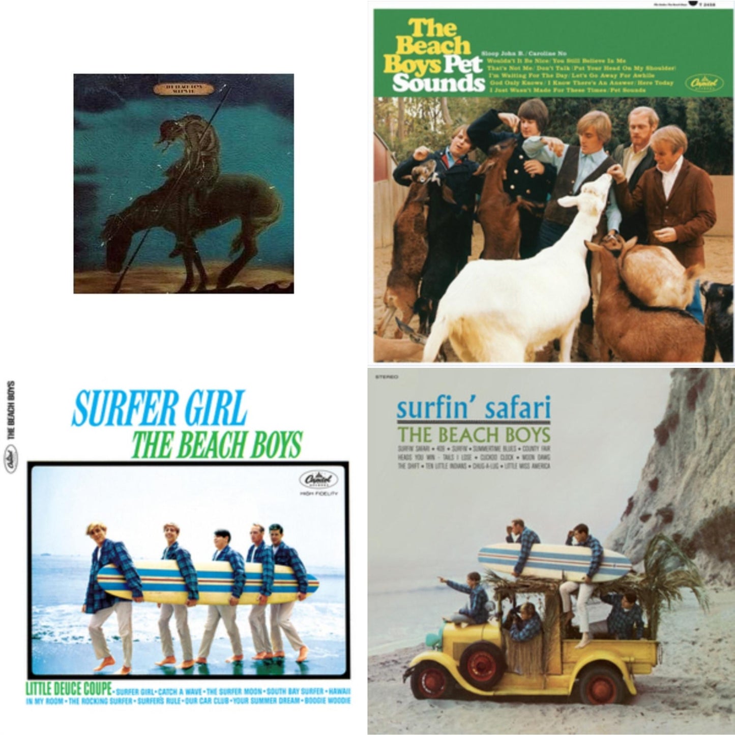 Surf's Up & Pet Sounds (Stereo) & Surfer Girl (75Th Anniversary) & Surfin' Safari (180G/Crystal Clear LP Vinyl)