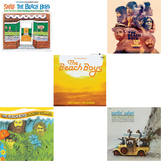 Smile Sessions & Endless Summer & Sounds Of Summer: The Very Best Of The Beach Boys (Remastered/2LP) & Sail On Sailor (2LP/7Inch) & Surfin' Safari (180G/Crystal Clear LP Vinyl)