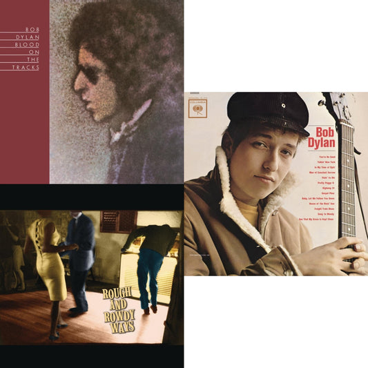 This is a 3 LP Vinyl SKU bundle.
1.This LP Vinyl is brand new.Format: LP VinylMusic Style: Folk RockThis item's title is: Blood On The Tracks (150G/Dl Insert)Artist: Bob DylanLabel: LEGACY/ COLUMBIABarcode: 190759506615Release Date: 6/28/2019
2.This LP Vinyl is brand new.
