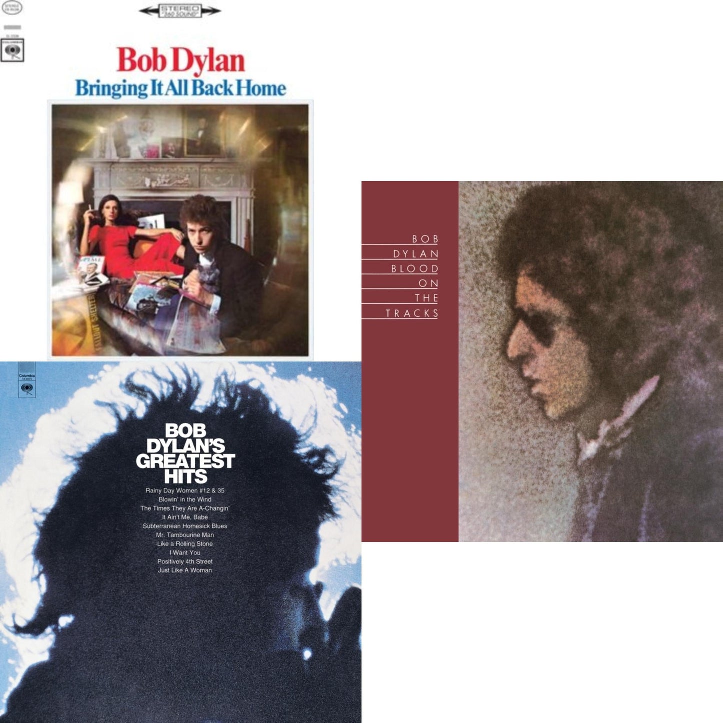 Blood On The Tracks (150G/Dl Insert) & Bringing It All Back Home & Greatest Hits (150G/Dl Card)