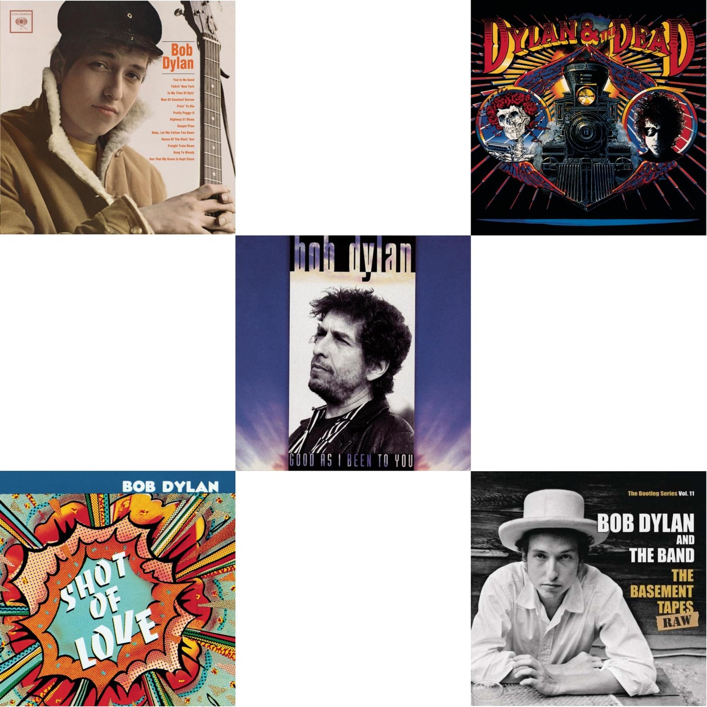 Bob Dylan & Shot Of Love & Good As I Been To You & Dylan & The Dead & Basement Tapes Raw: The Bootleg Series Vol.11