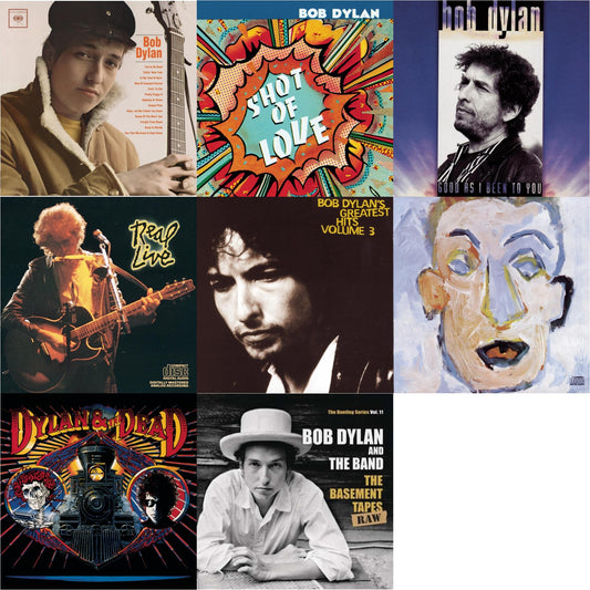 Bob Dylan & Shot Of Love & Good As I Been To You & Real Live & Greatest Hits Vol.3 & Self Portrait & Dylan & The Dead & Basement Tapes Raw: The Bootleg Series Vol.11