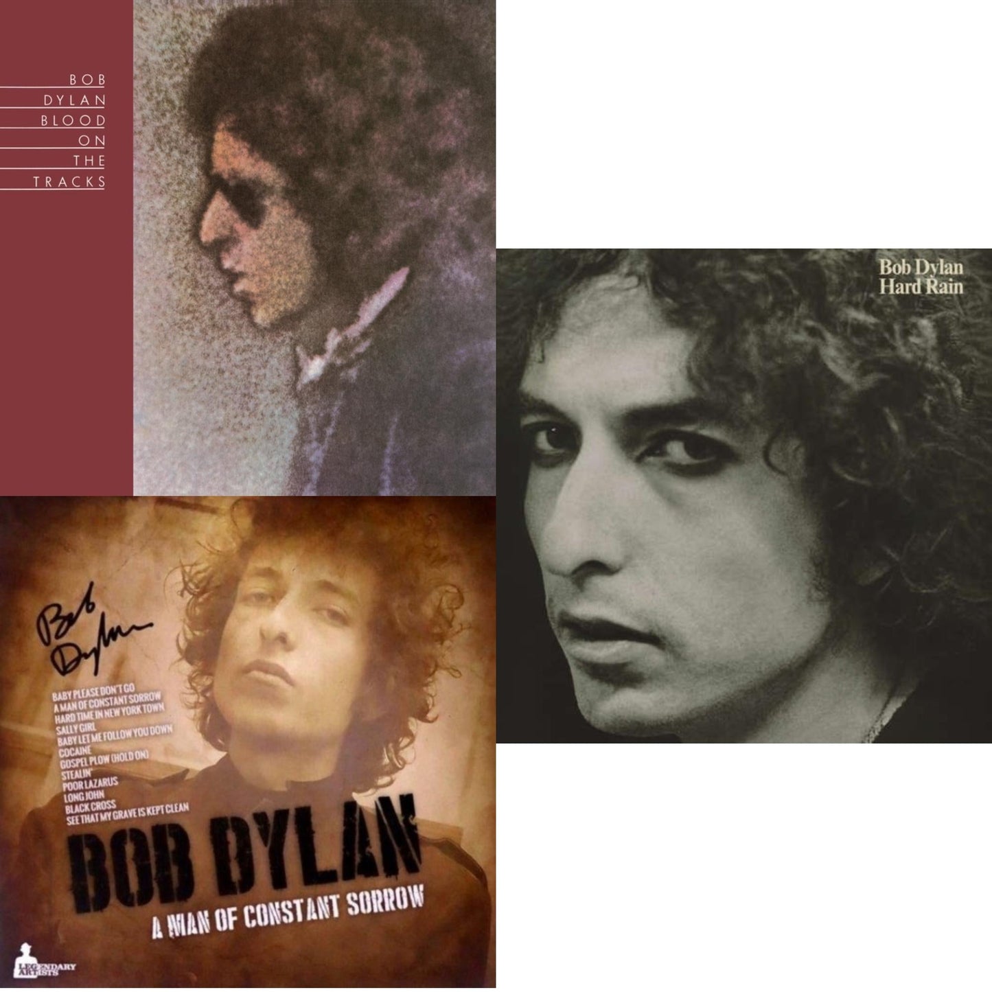 Blood On The Tracks (150G/Dl Insert) & Man Of Constant Sorrow & Hard Rain (150G/Dl Card)