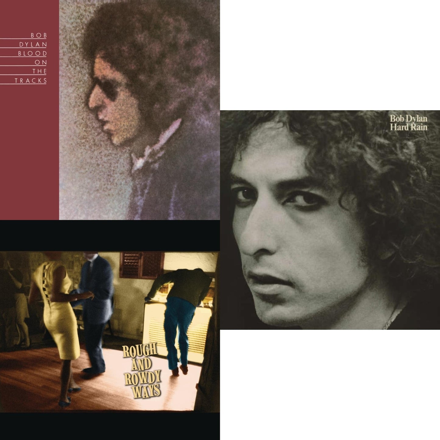 Blood On The Tracks (150G/Dl Insert) & Rough & Rowdy Ways (2LP/180G/Dl Card) & Hard Rain (150G/Dl Card)