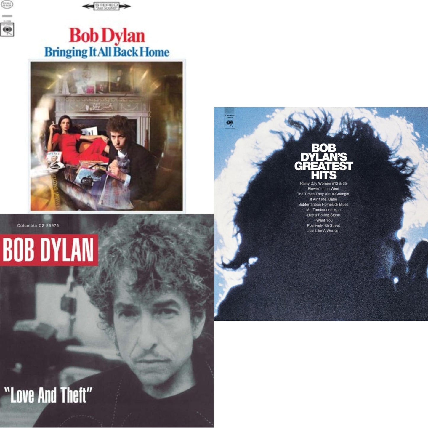 Bringing It All Back Home & Love And Theft (2LP/150G/Dl Card) & Greatest Hits (150G/Dl Card)