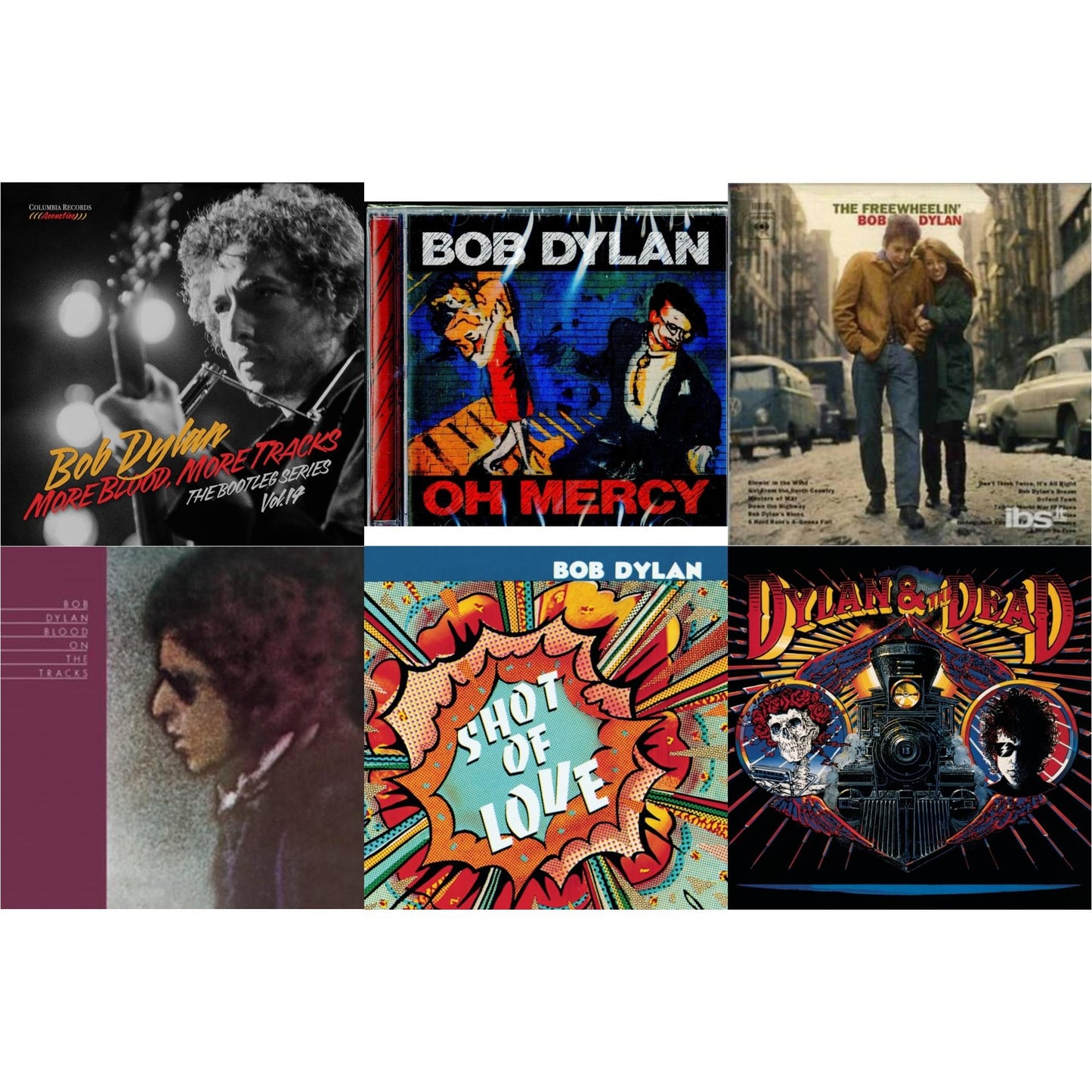 More Blood, More Tracks: The Bootleg Series Vol. 14 & Oh Mercy & Freewheelin Bob Dylan & Blood On The Tracks & Shot Of Love & Dylan & The Dead