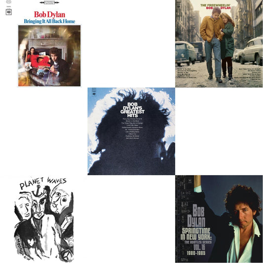 Planet Waves (150G LP Vinyl/Dl) & Springtime In New York: The Bootleg Series Vol. 16 (1980-1985) (2LP) & Bringing It All Back Home & Freewheelin Bob Dylan (140G/Dl Code) & Greatest Hits (150G/Dl Card)