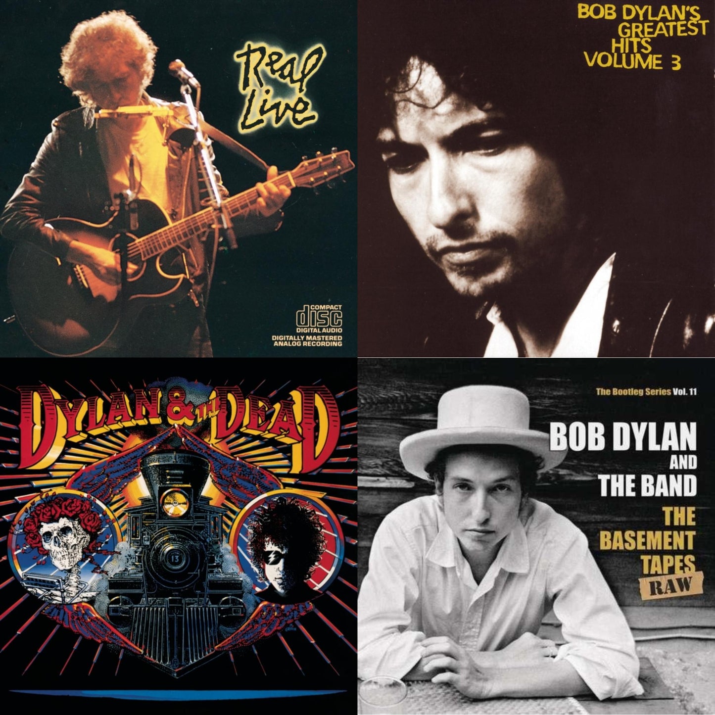 Real Live & Greatest Hits Vol.3 & Dylan & The Dead & Basement Tapes Raw: The Bootleg Series Vol.11