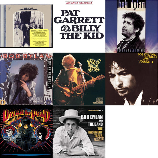 John Wesley Harding & Pat Garrett & Billy The Kid & Good As I Been To You & Empire Burlesque & Real Live & Greatest Hits Vol.3 & Dylan & The Dead & Basement Tapes Raw: The Bootleg Series Vol.11
