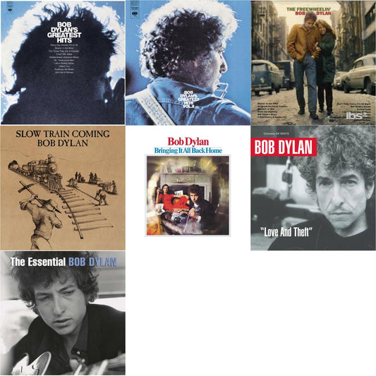 Greatest Hits Vol.1 & Greatest Hits Vol.2 & Freewheelin Bob Dylan & Slow Train Coming & Bringing It All Back Home & Love & Theft & Essential Bob Dylan