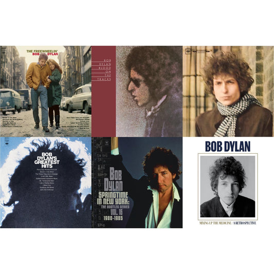 Blood On The Tracks (150G/Dl Insert) & Springtime In New York: The Bootleg Series Vol. 16 (1980-1985) (2LP) & Blonde On Blonde & Mixing Up The Medicine & Freewheelin Bob Dylan (140G/Dl Code) & Greatest Hits (150G/Dl Card)
