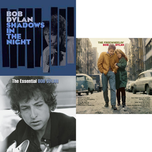 Shadows In The Night (LP/CD/180G) & Essential Bob Dylan & Freewheelin Bob Dylan (140G/Dl Code)