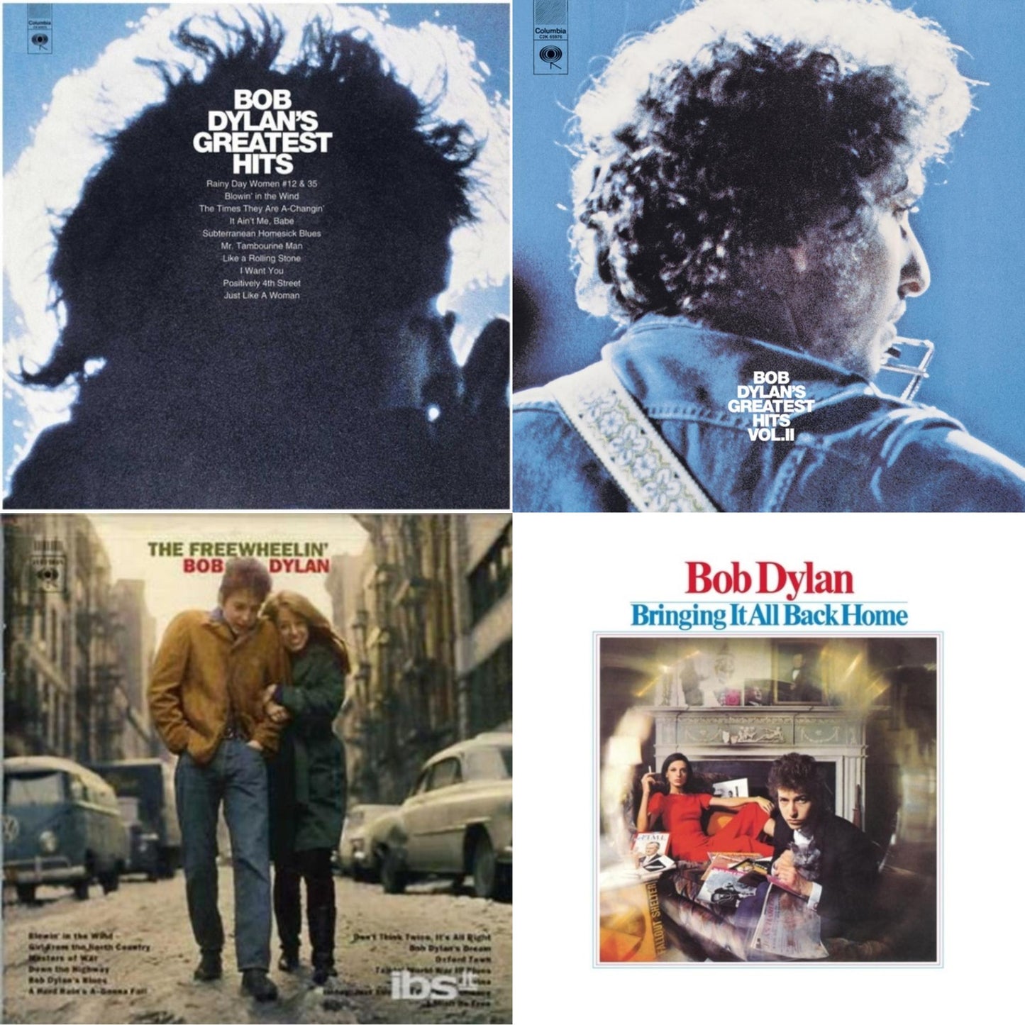 Greatest Hits Vol.1 & Greatest Hits Vol.2 & Freewheelin Bob Dylan & Bringing It All Back Home