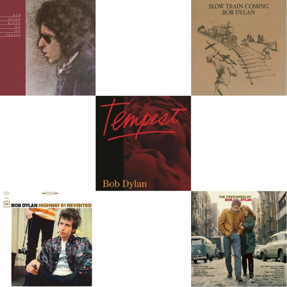 Blood On The Tracks (150G/Dl Insert) & Highway 61 Revisited & Tempest (2LP/CD/180G/Gatefold) & Slow Train Coming (150G/Dl Card) & Freewheelin Bob Dylan (140G/Dl Code)