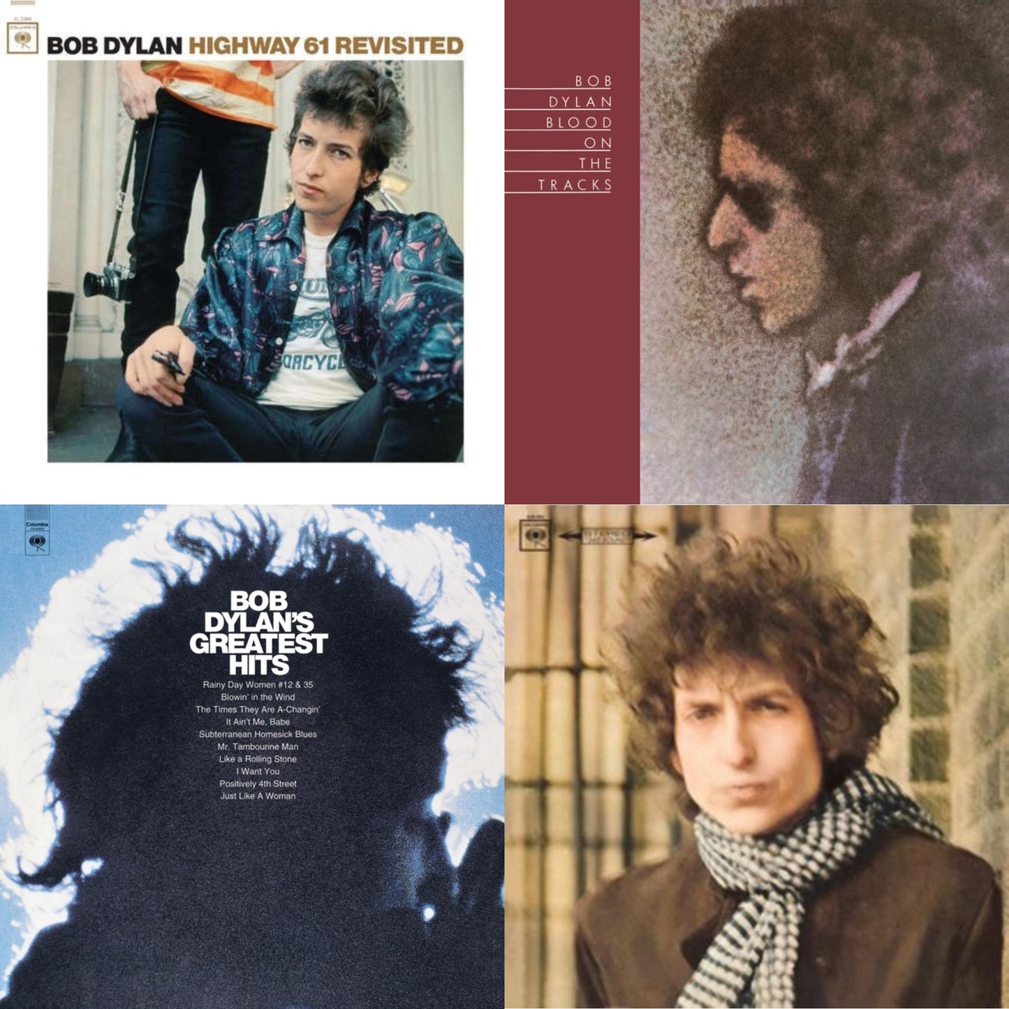 Blood On The Tracks (150G/Dl Insert) & Blonde On Blonde & Highway 61 Revisited & Greatest Hits (150G/Dl Card)