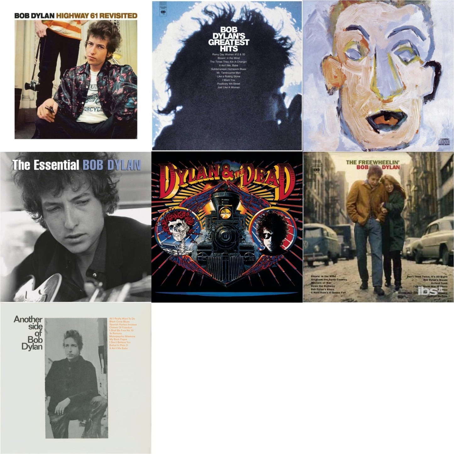 Greatest Hits Vol.1 & Freewheelin Bob Dylan & Highway 61 Revisited & Another Side Of Bob Dylan & Self Portrait & Dylan & The Dead & Essential Bob Dylan