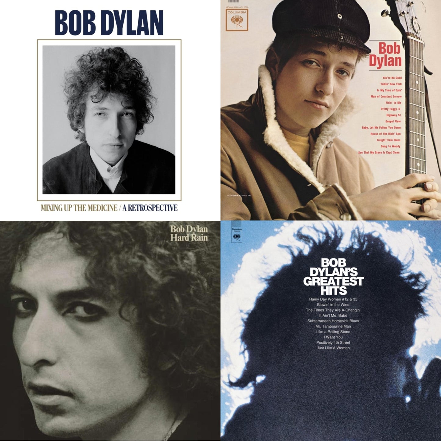 Mixing Up The Medicine & Bob Dylan (Mono) & Hard Rain (150G/Dl Card) & Greatest Hits (150G/Dl Card)