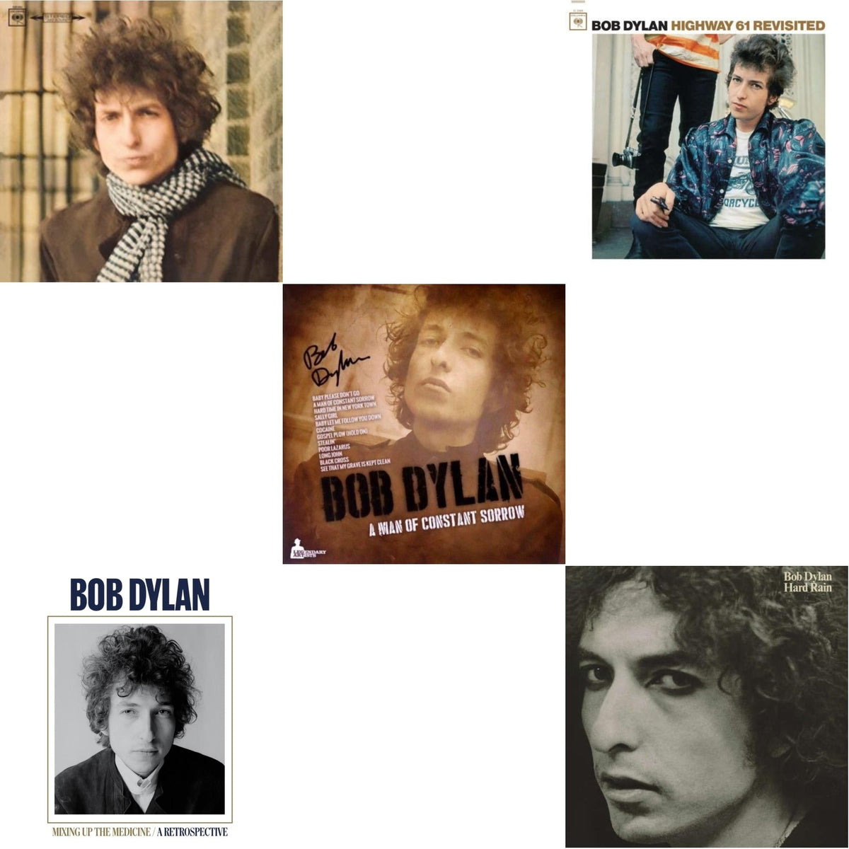 Blonde On Blonde & Mixing Up The Medicine & Man Of Constant Sorrow & Highway 61 Revisited & Hard Rain (150G/Dl Card)