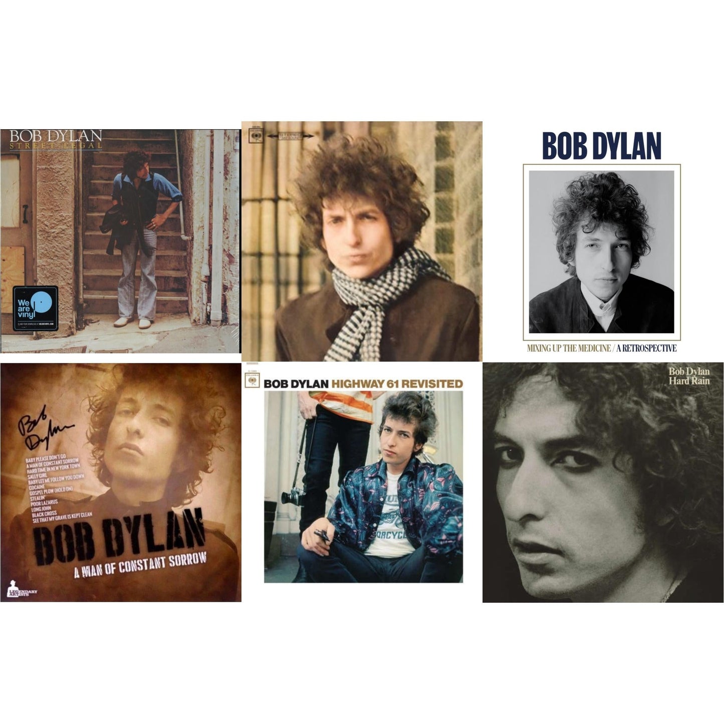 Street-Legal (150G LP Vinyl/Dl) & Blonde On Blonde & Mixing Up The Medicine & Man Of Constant Sorrow & Highway 61 Revisited & Hard Rain (150G/Dl Card)