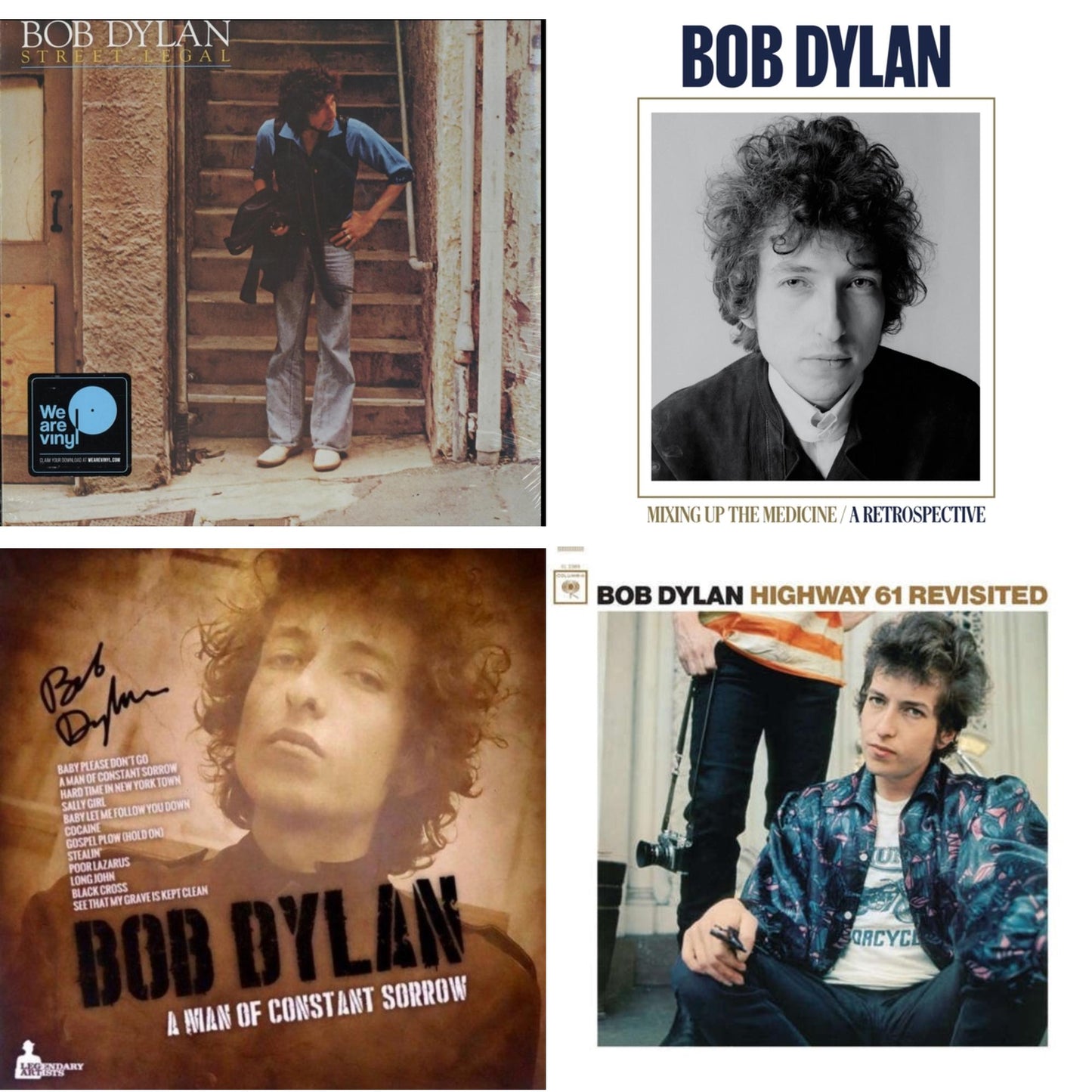 Street-Legal (150G LP Vinyl/Dl) & Mixing Up The Medicine & Man Of Constant Sorrow & Highway 61 Revisited