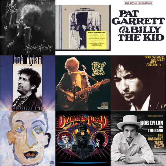Shadow Kingdom & John Wesley Harding & Pat Garrett & Billy The Kid & Good As I Been To You & Real Live & Greatest Hits Vol.3 & Self Portrait & Dylan & The Dead & Basement Tapes Raw: The Bootleg Series Vol.11