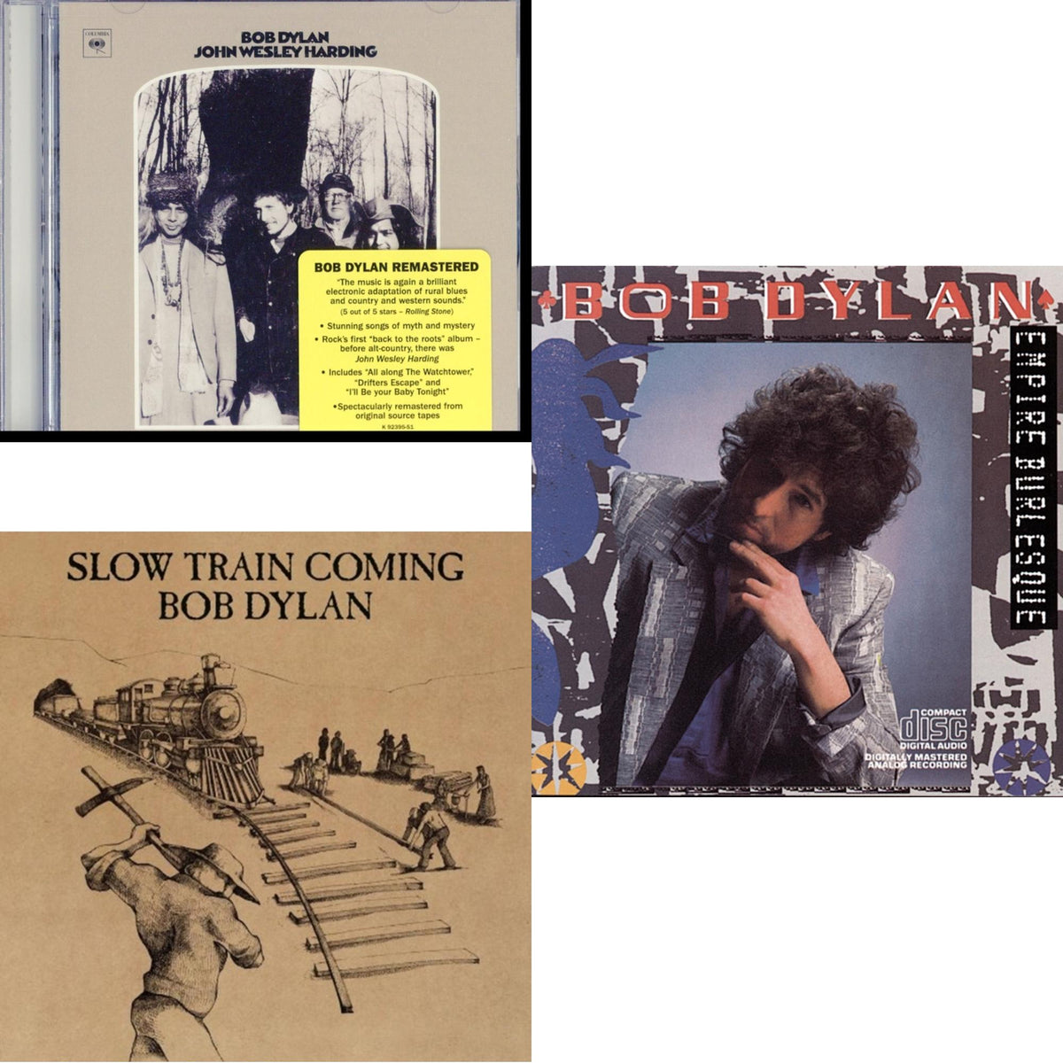 John Wesley Harding & Slow Train Coming & Empire Burlesque