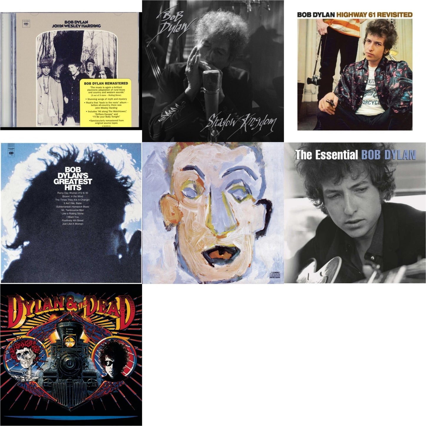 Greatest Hits Vol.1 & Shadow Kingdom & John Wesley Harding & Highway 61 Revisited & Self Portrait & Dylan & The Dead & Essential Bob Dylan