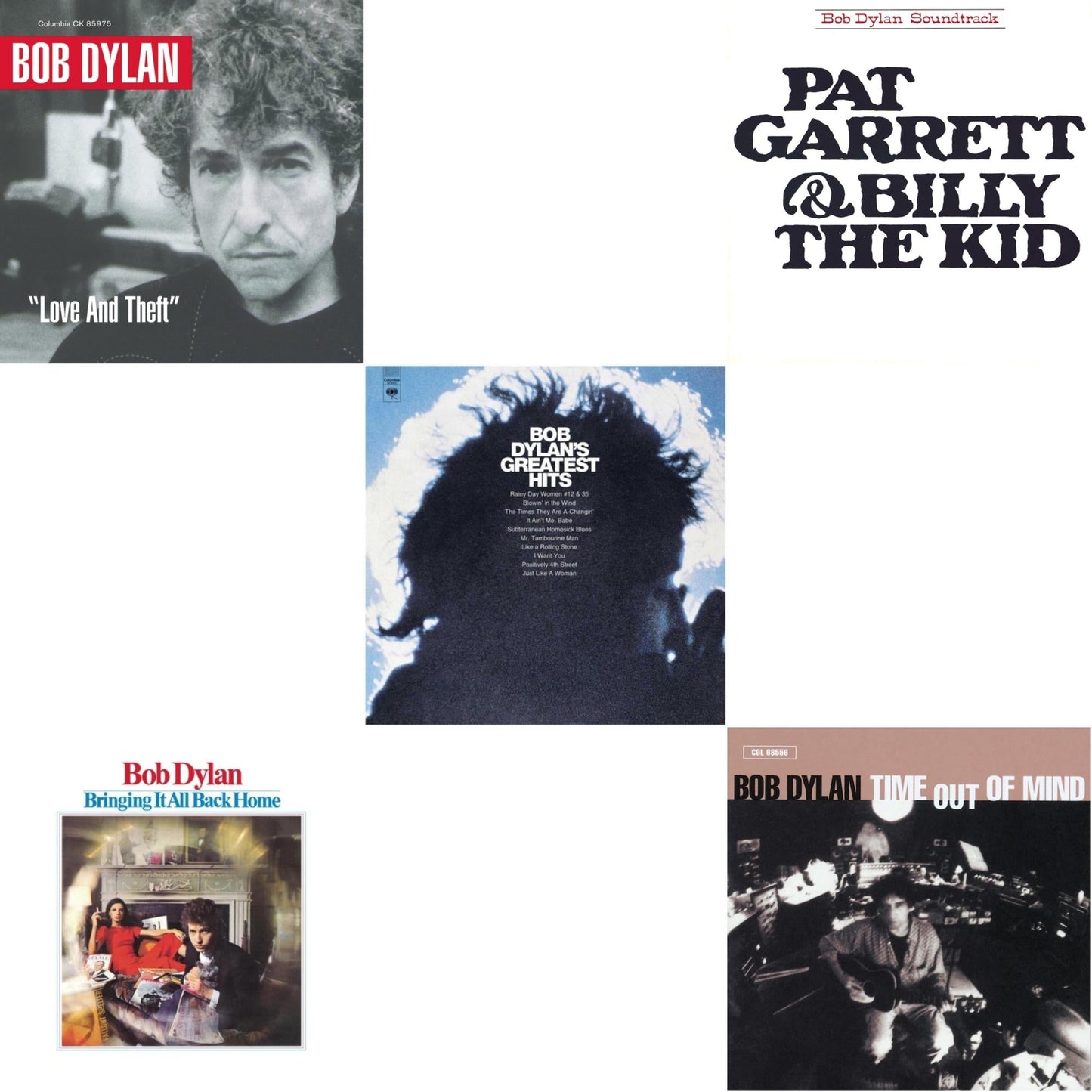 Greatest Hits Vol.1 & Time Out Of Mind & Bringing It All Back Home & Pat Garrett & Billy The Kid & Love & Theft