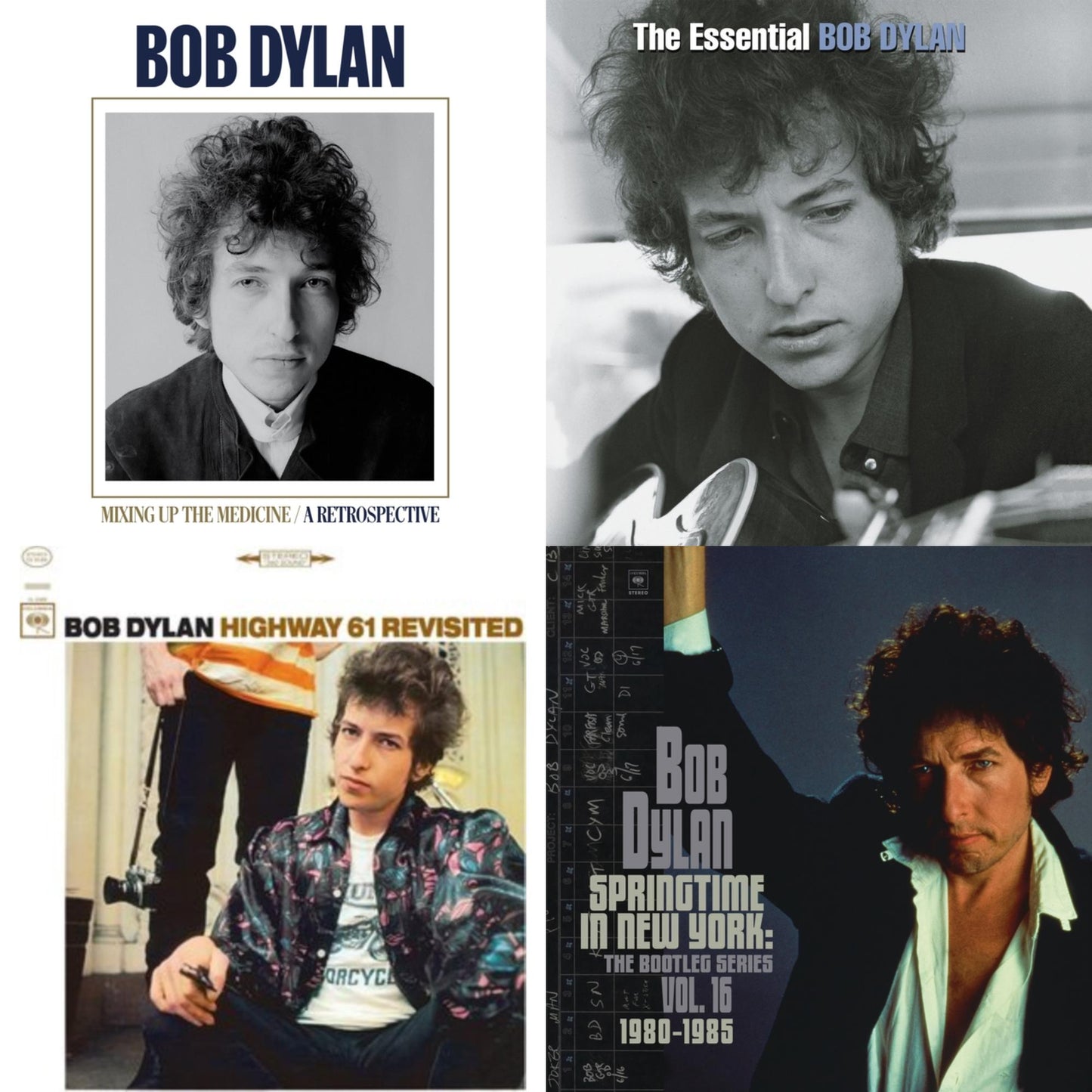 Springtime In New York: The Bootleg Series Vol. 16 (1980-1985) (2LP) & Highway 61 Revisited & Mixing Up The Medicine & Essential Bob Dylan
