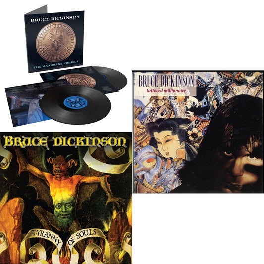 This is a 3 LP Vinyl SKU bundle.
1.This LP Vinyl is brand new.Format: LP VinylThis item's title is: Mandrake Project (2LP/180G)Artist: Bruce DickinsonBarcode: 4050538951332Release Date: 3/1/2024
2.This LP Vinyl is brand new.