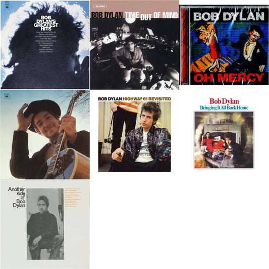 Greatest Hits Vol.1 & Time Out Of Mind & Oh Mercy & Nashville Skyline & Highway 61 Revisited & Bringing It All Back Home & Another Side Of Bob Dylan