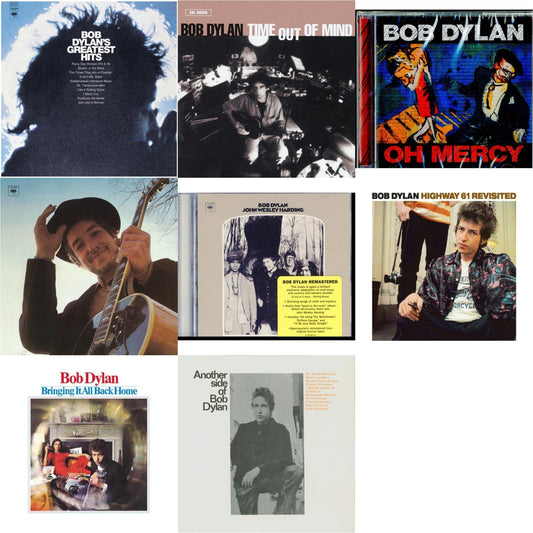 Greatest Hits Vol.1 & Time Out Of Mind & Oh Mercy & Nashville Skyline & John Wesley Harding & Highway 61 Revisited & Bringing It All Back Home & Another Side Of Bob Dylan