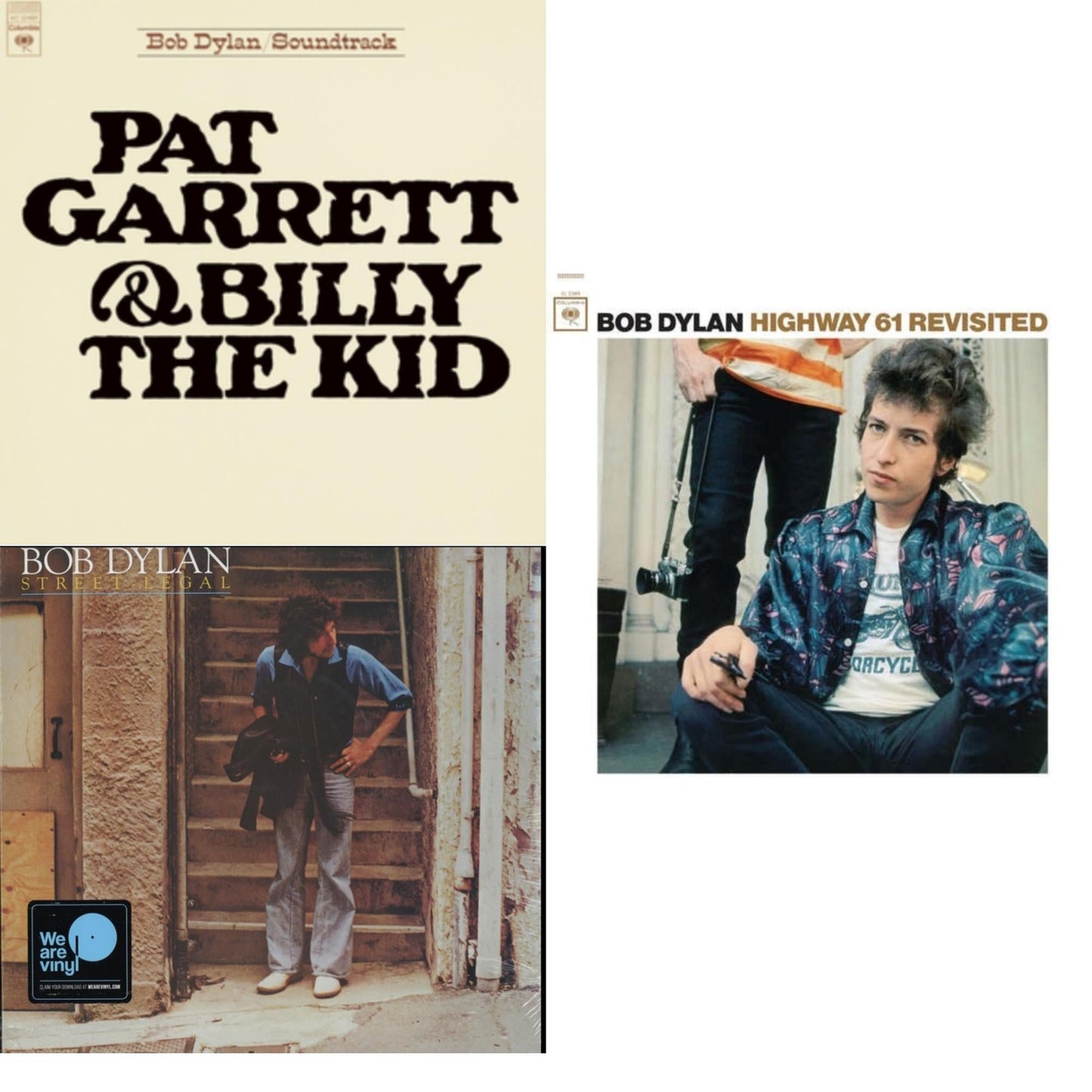 Pat Garrett & Billy The Kid (150G LP Vinyl/Dl) & Street-Legal (150G LP Vinyl/Dl) & Highway 61 Revisited