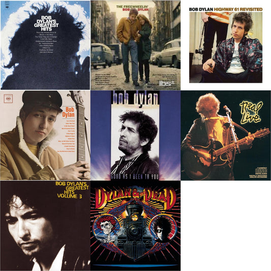 Greatest Hits Vol.1 & Freewheelin Bob Dylan & Highway 61 Revisited & Bob Dylan & Good As I Been To You & Real Live & Greatest Hits Vol.3 & Dylan & The Dead