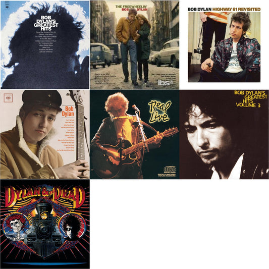 Greatest Hits Vol.1 & Freewheelin Bob Dylan & Highway 61 Revisited & Bob Dylan & Real Live & Greatest Hits Vol.3 & Dylan & The Dead