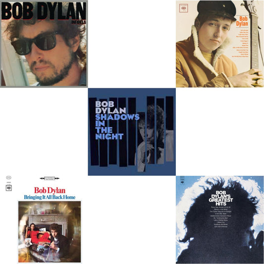 Infidels (150G/Dl Insert) & Bringing It All Back Home & Shadows In The Night (LP/CD/180G) & Bob Dylan & Greatest Hits (150G/Dl Card)
