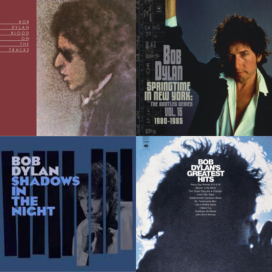 Blood On The Tracks (150G/Dl Insert) & Springtime In New York: The Bootleg Series Vol. 16 (1980-1985) (2LP) & Shadows In The Night (LP/CD/180G) & Greatest Hits (150G/Dl Card)