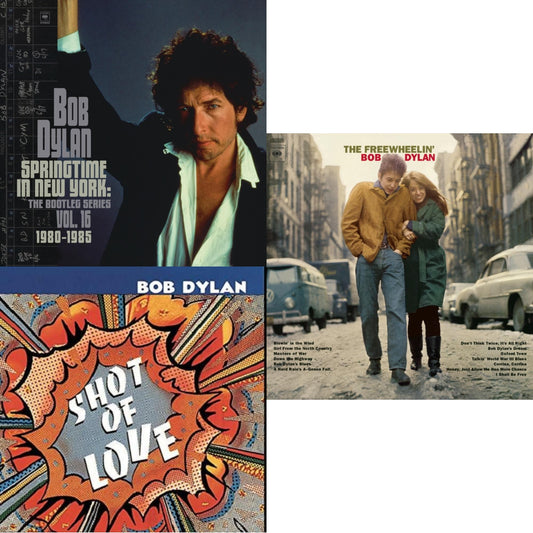 Springtime In New York: The Bootleg Series Vol. 16 (1980-1985) (2LP) & Shot Of Love (150G/Dl Card) & Freewheelin Bob Dylan (140G/Dl Code)