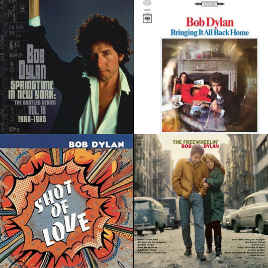 Springtime In New York: The Bootleg Series Vol. 16 (1980-1985) (2LP) & Bringing It All Back Home & Shot Of Love (150G/Dl Card) & Freewheelin Bob Dylan (140G/Dl Code)