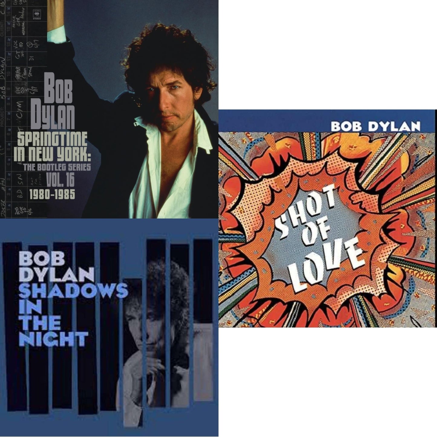 Springtime In New York: The Bootleg Series Vol. 16 (1980-1985) (2LP) & Shadows In The Night (LP/CD/180G) & Shot Of Love (150G/Dl Card)